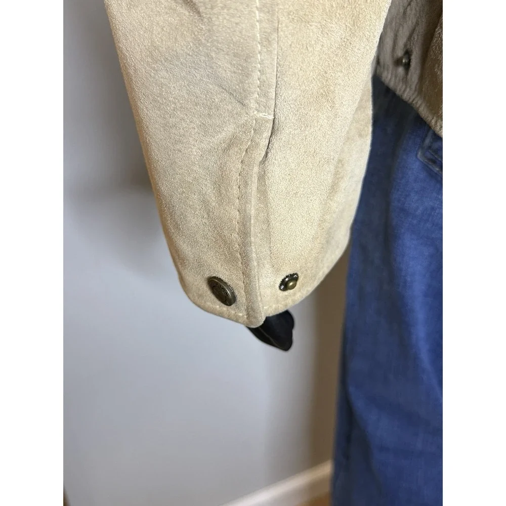 Wilsons Vintage Leather M. Julian Men's XXL Tan Suede Full Zip Jacket 2XL